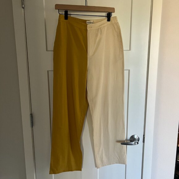 Thinking Mu NWT Mariam Patchwork Pants -Yellow, Size EU 38/US 6 - Picture 2 of 16